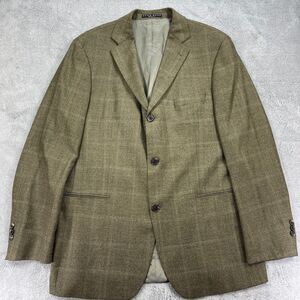 Hugo Boss x Loro Piana Blazer Jacket Men 44R Olive Green Virgin Wool Notch Lapel